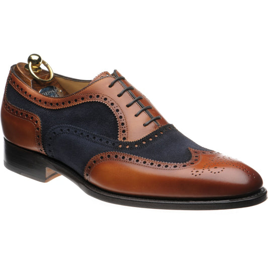 Product image for Herring Farnham in chestnut calf and navy suede