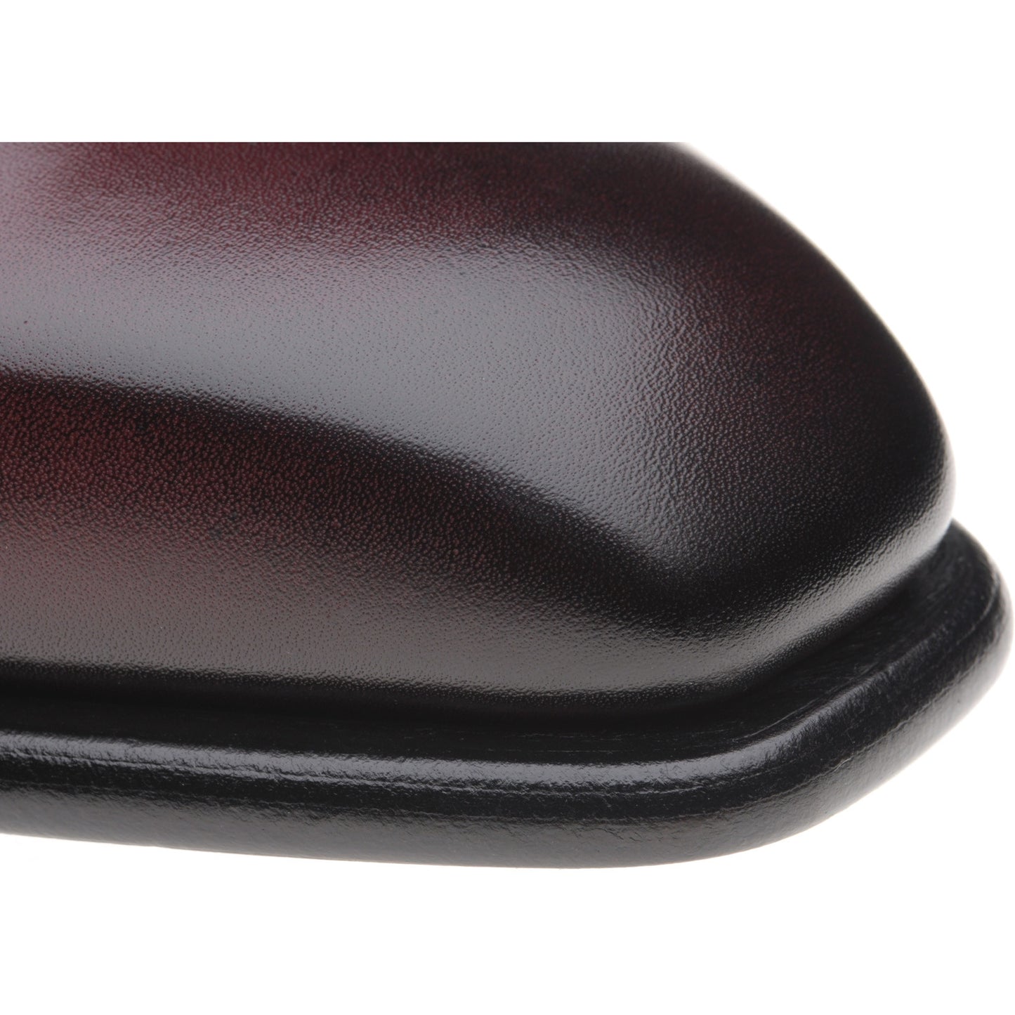 Product image for Herring Fitzrovia mens monk shoes in burgundy calf