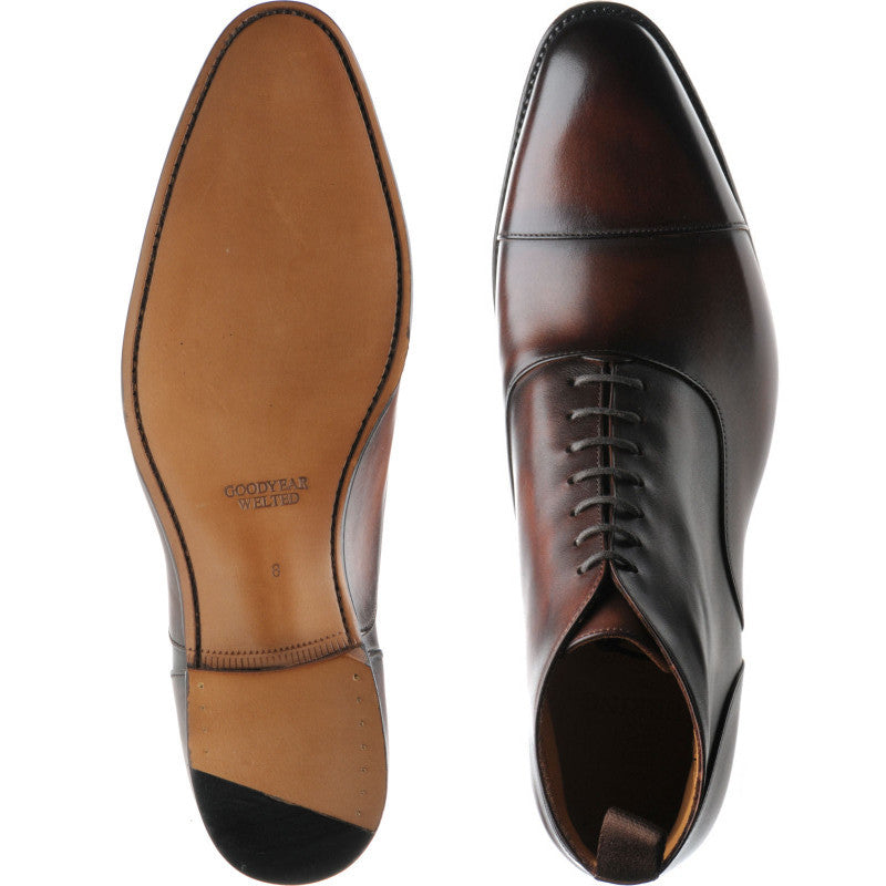 Product image for Herring Flynn mens boots in dark brown calf old