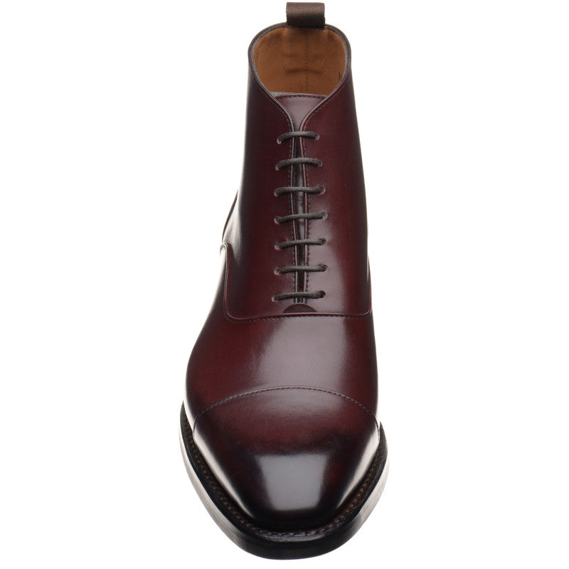 Product image for Herring Flynn R mens rubber-soled boots in burgundy calf