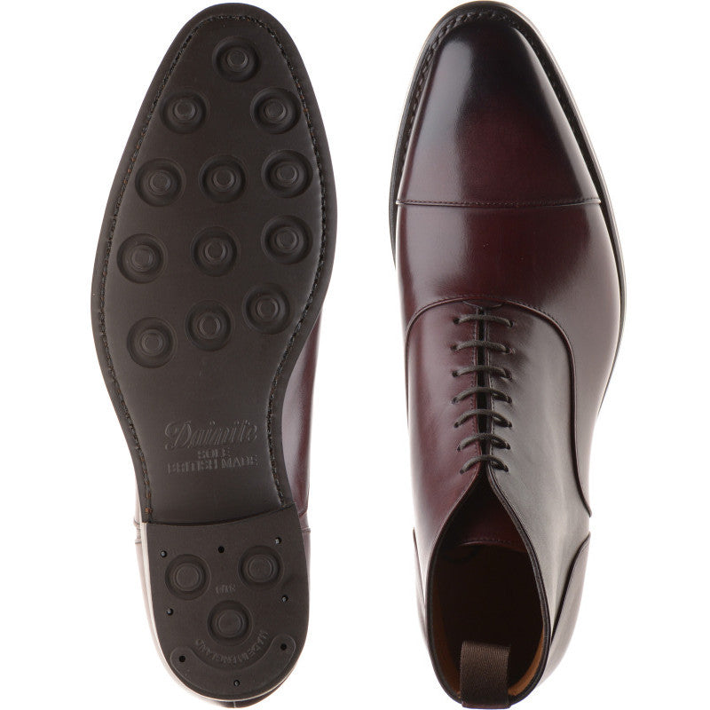 Product image for Herring Flynn R mens rubber-soled boots in burgundy calf