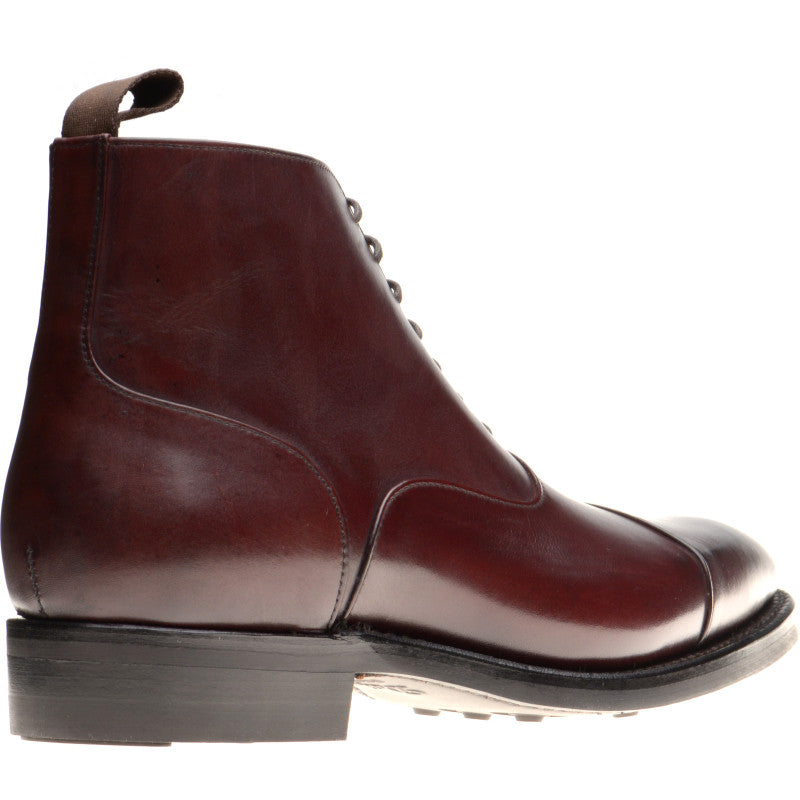 Product image for Herring Flynn R mens rubber-soled boots in burgundy calf