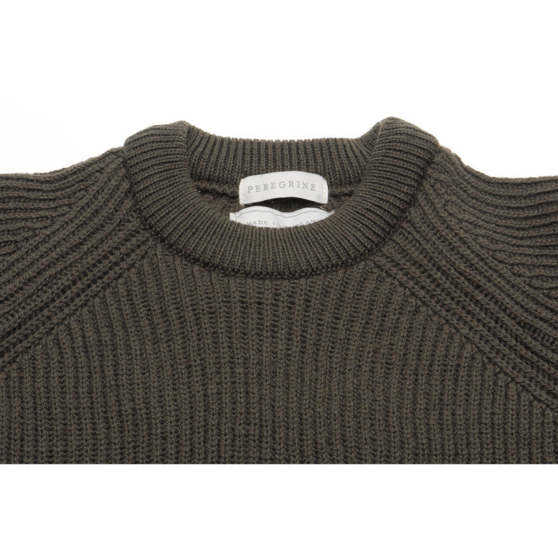 Product image for Herring Ford Crew Jumper by Peregrine in olive