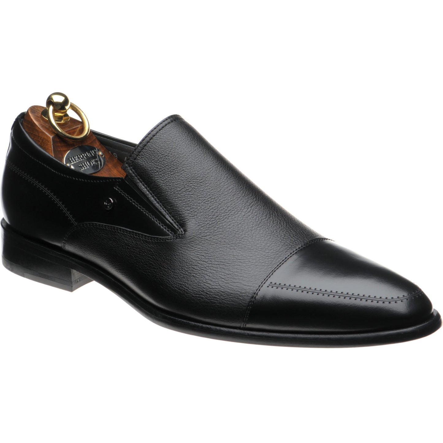 Product image for Herring Frederick in black calf and polished