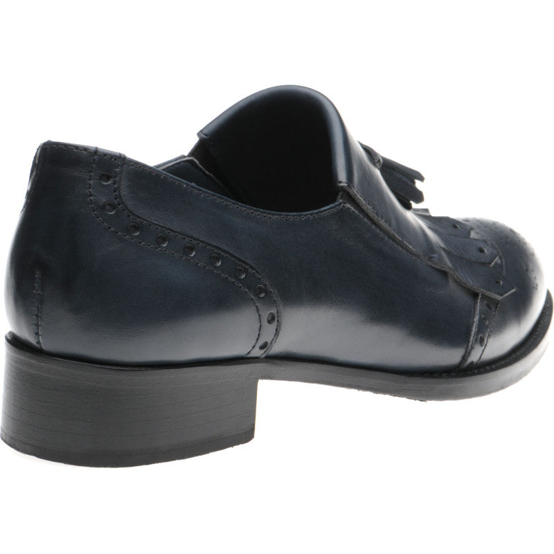 Product image for Herring Giulietta ladies hybrid-soled tasselled loafers in blue calf
