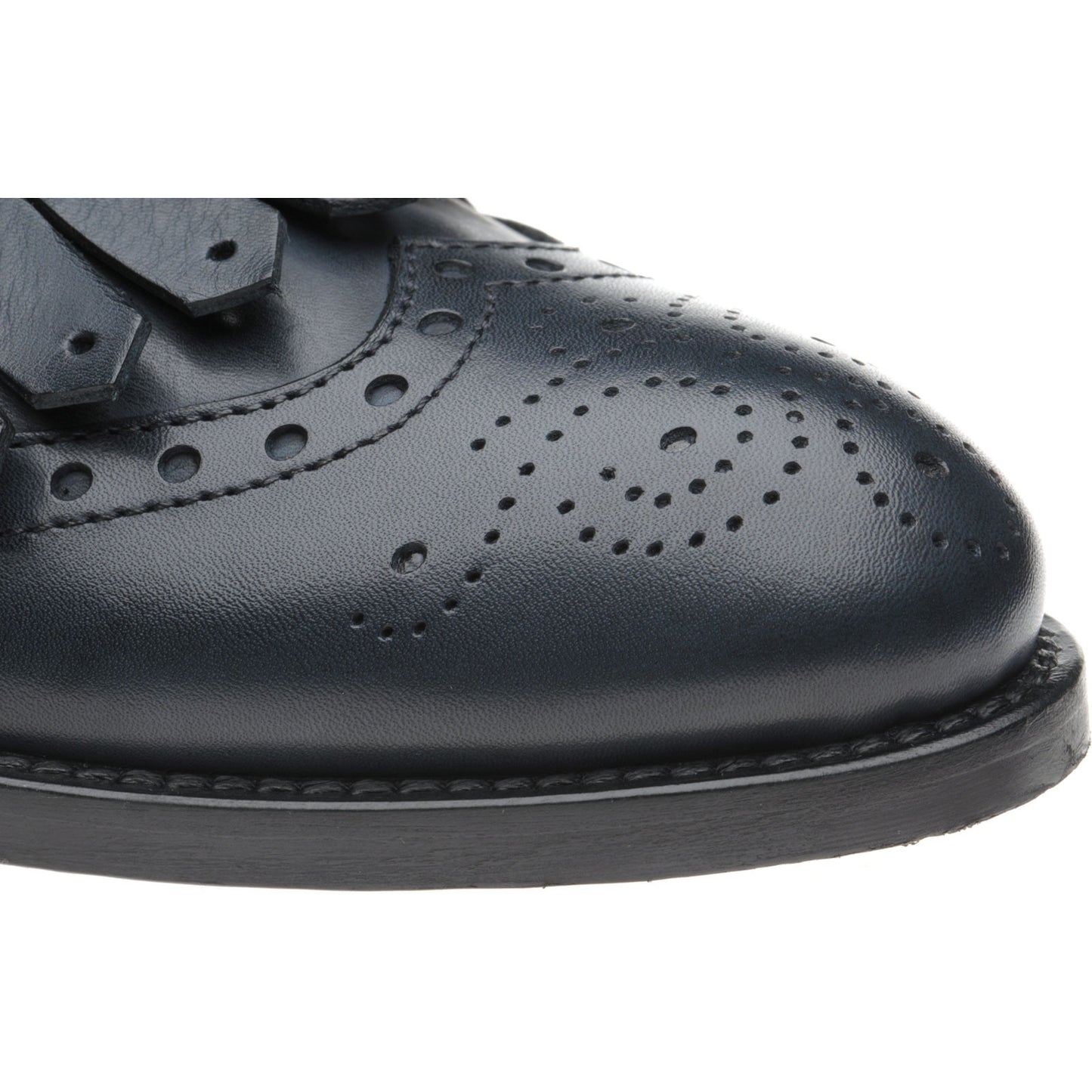 Product image for Herring Giulietta ladies hybrid-soled tasselled loafers in blue calf