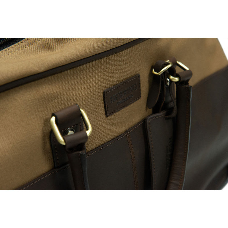 Product image for Herring Gladstone Wheeled Case in brown and khaki