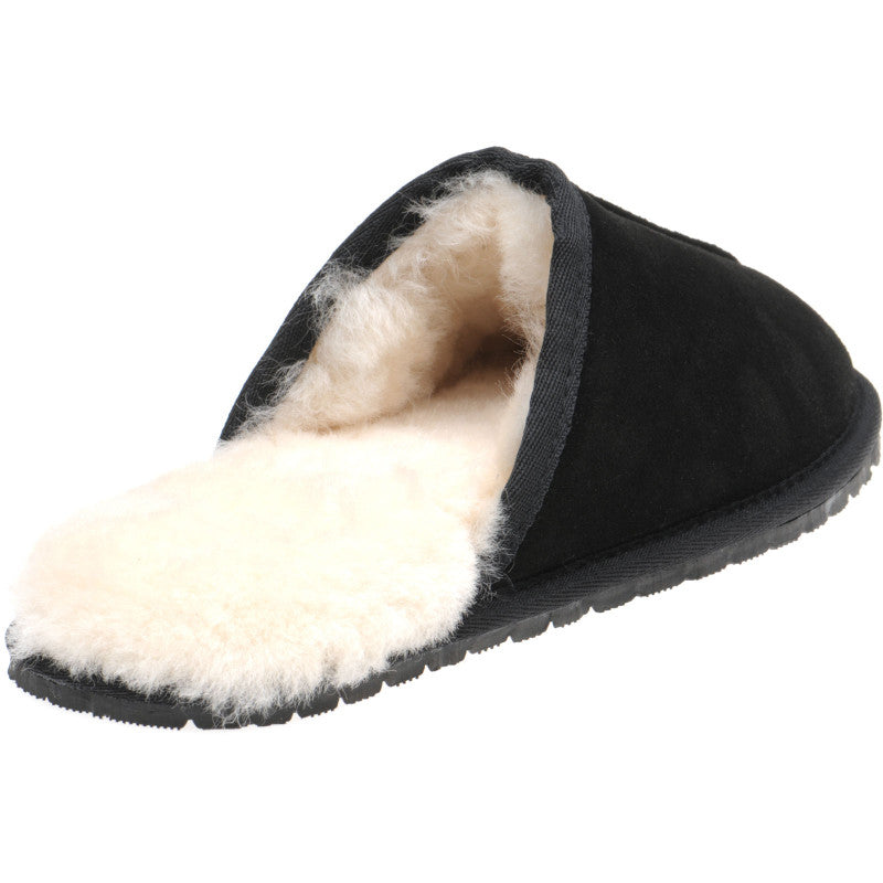 Product image for Herring Glen rubber-soled slippers in black