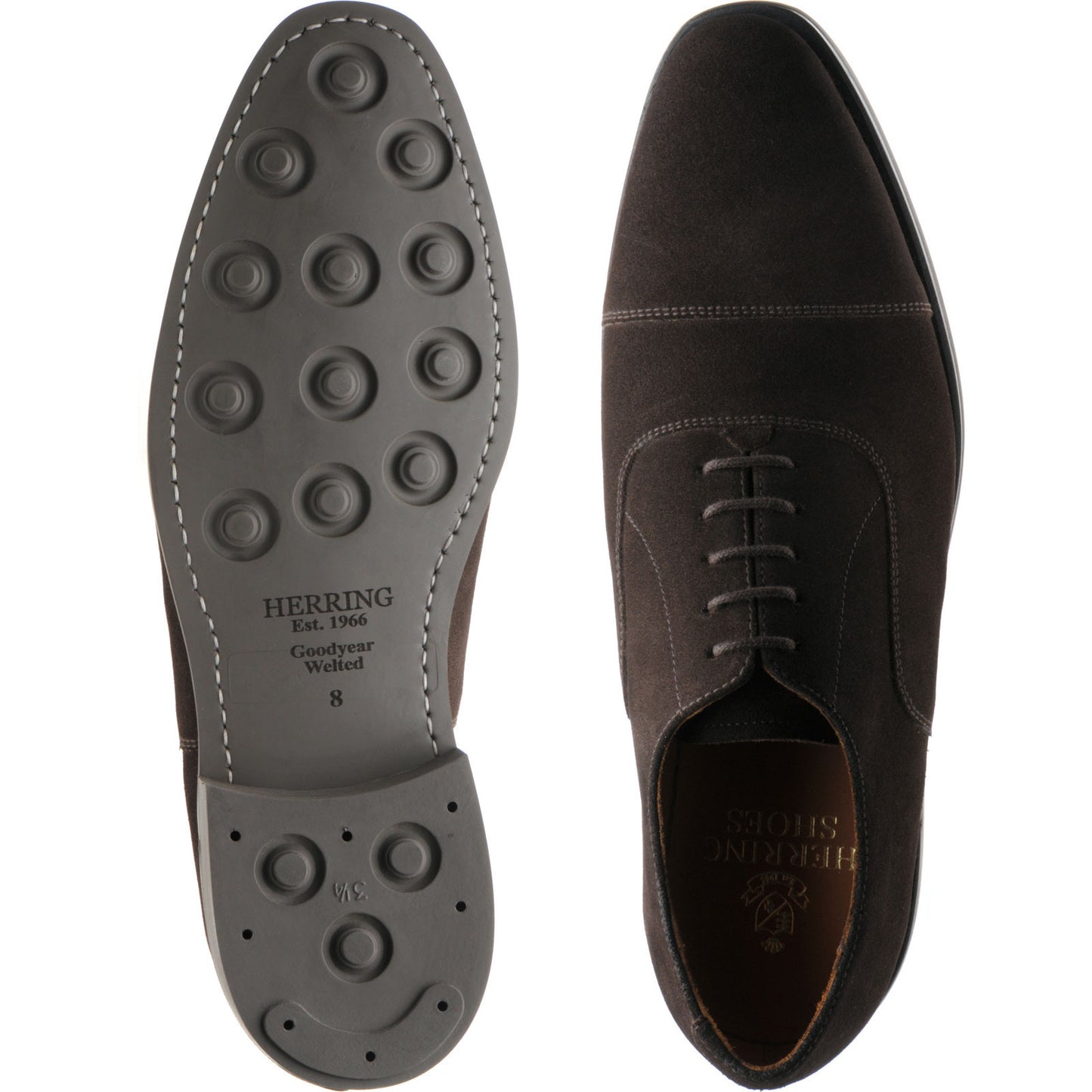 Product image for Herring Godalming (Rubber) in brown suede