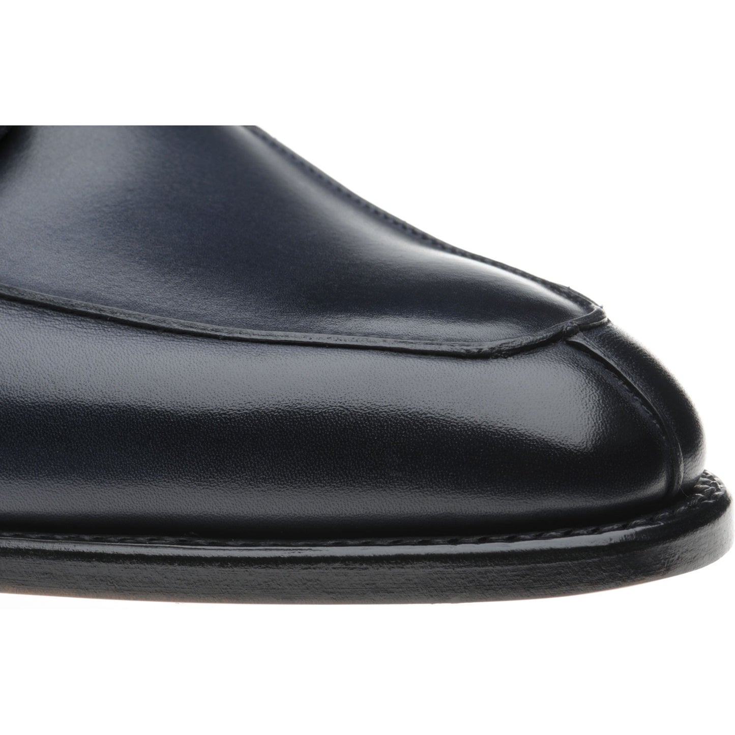 Product image for Herring Godwine mens Derby shoes in navy calf