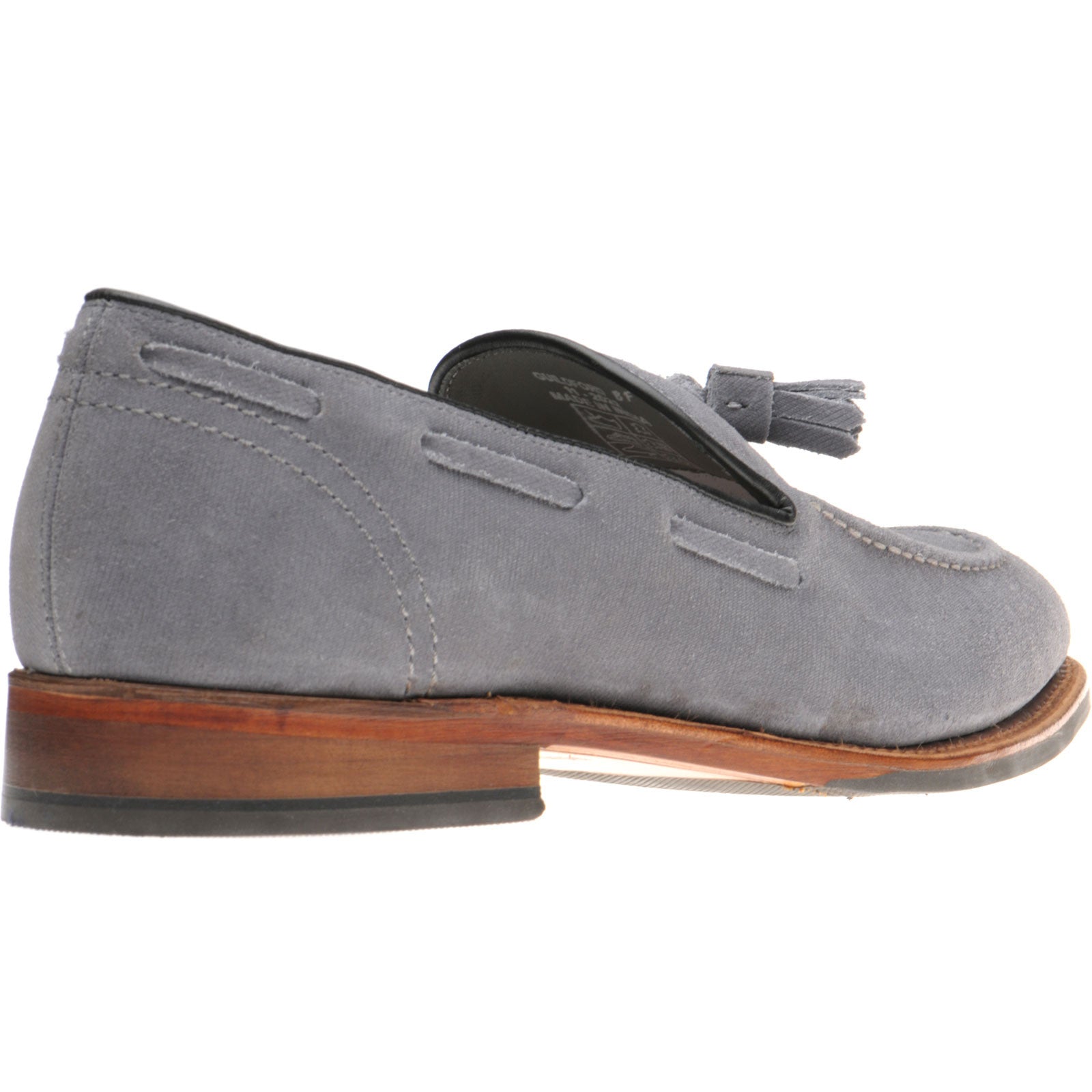 Product image for Herring Guildford mens hybrid-soled tasselled loafers in pebble grey