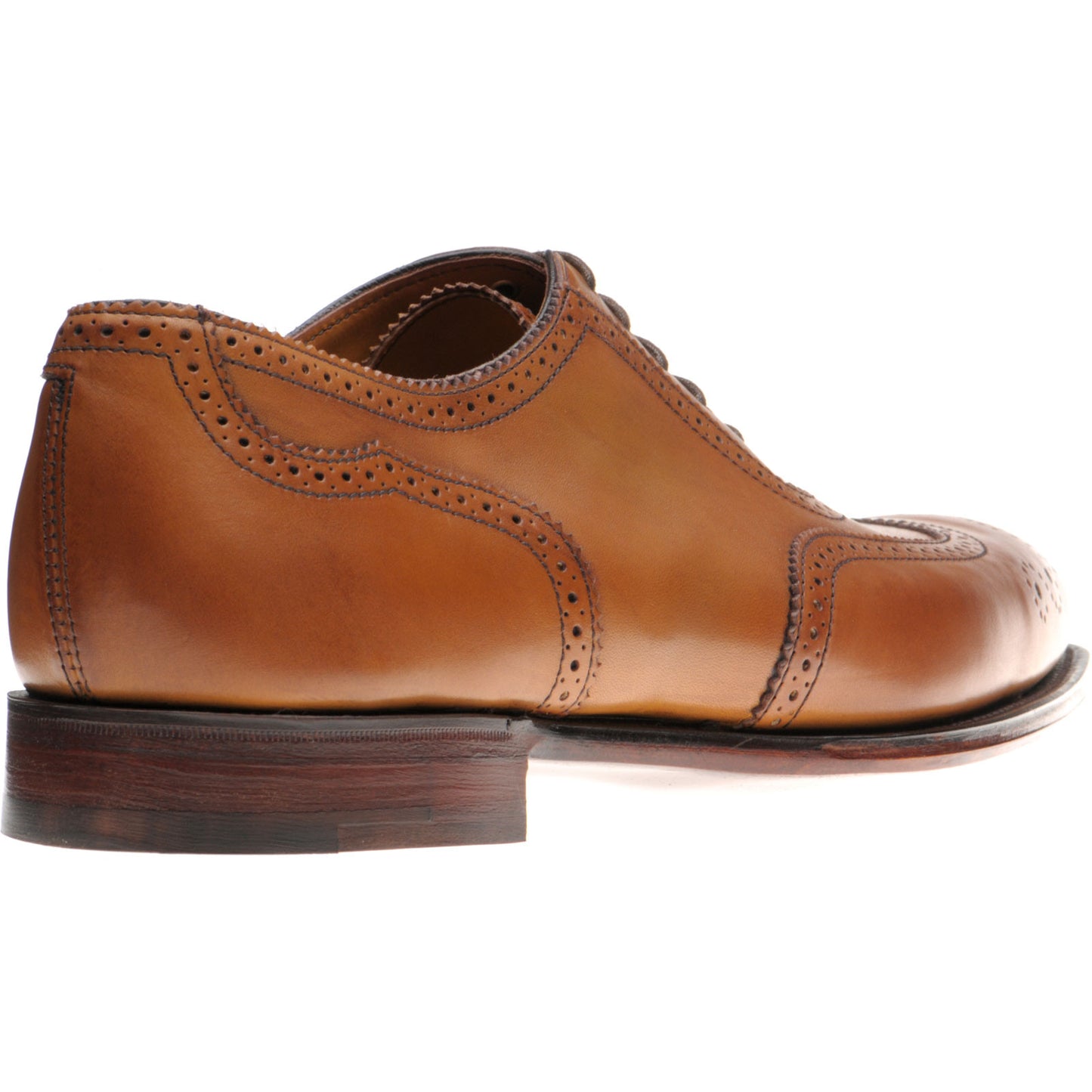 Product image for Herring Henry II mens brogues in chestnut calf