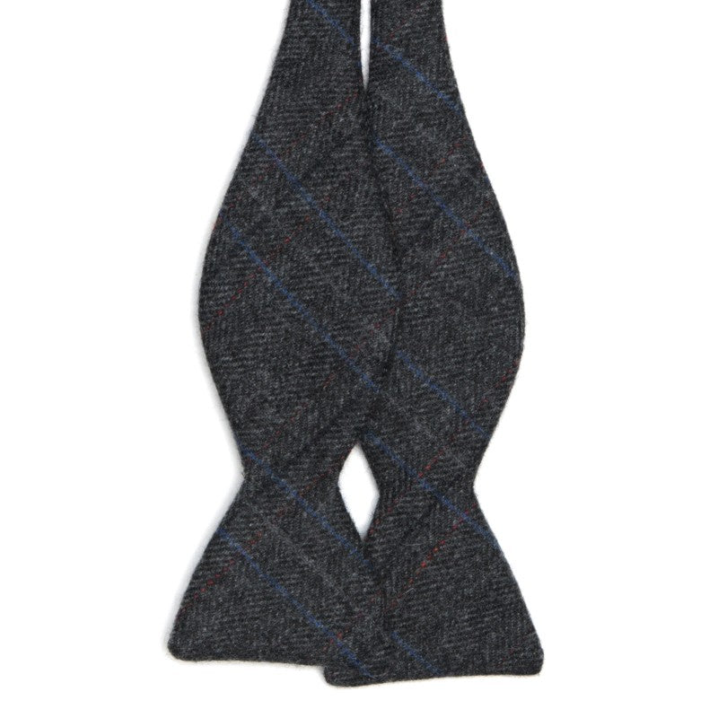 Product image for Herring Herring Tweed Bow Tie in charcoal grey