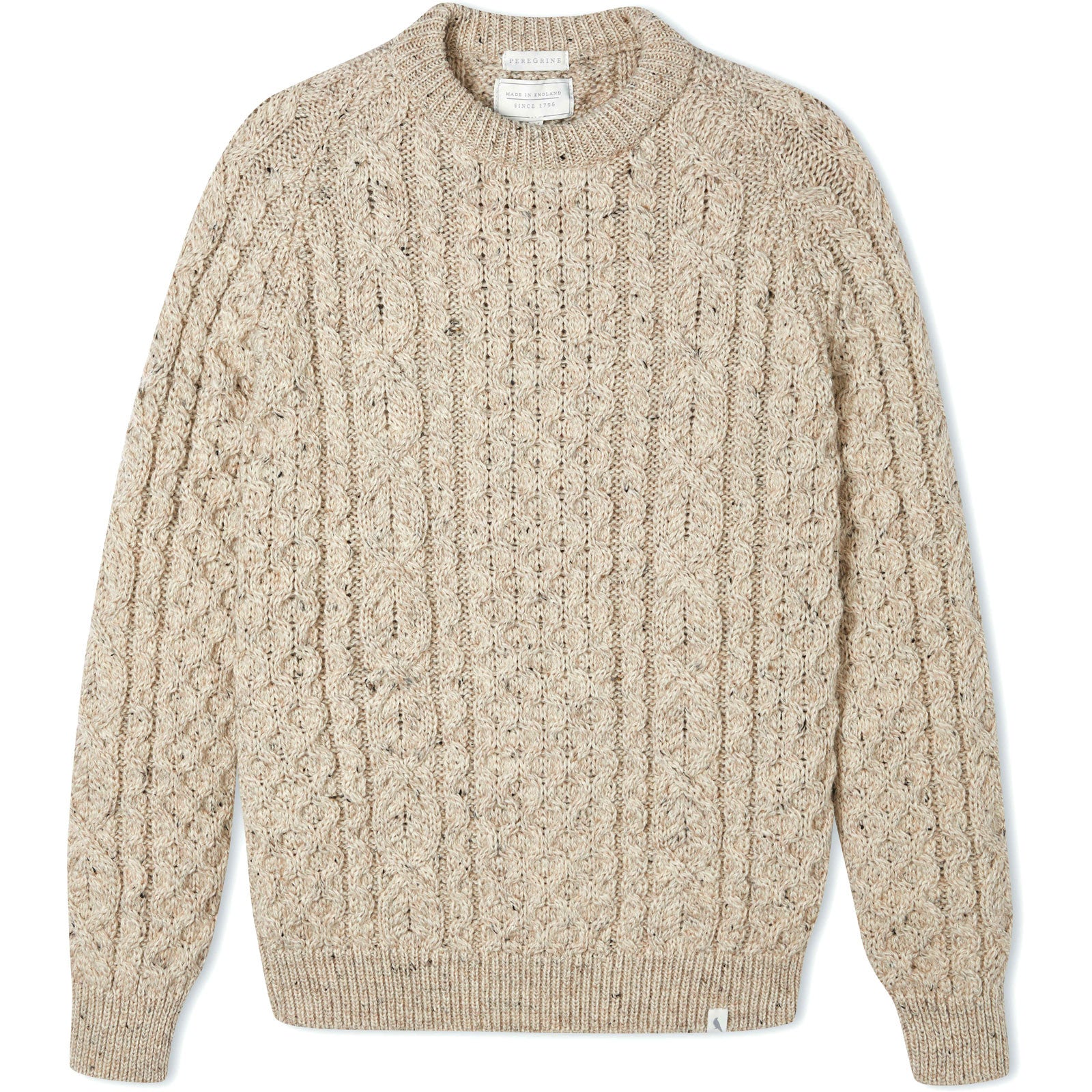 Herring Hudson Aran Jumper by Peregrine in skiddaw – Herring Shoes