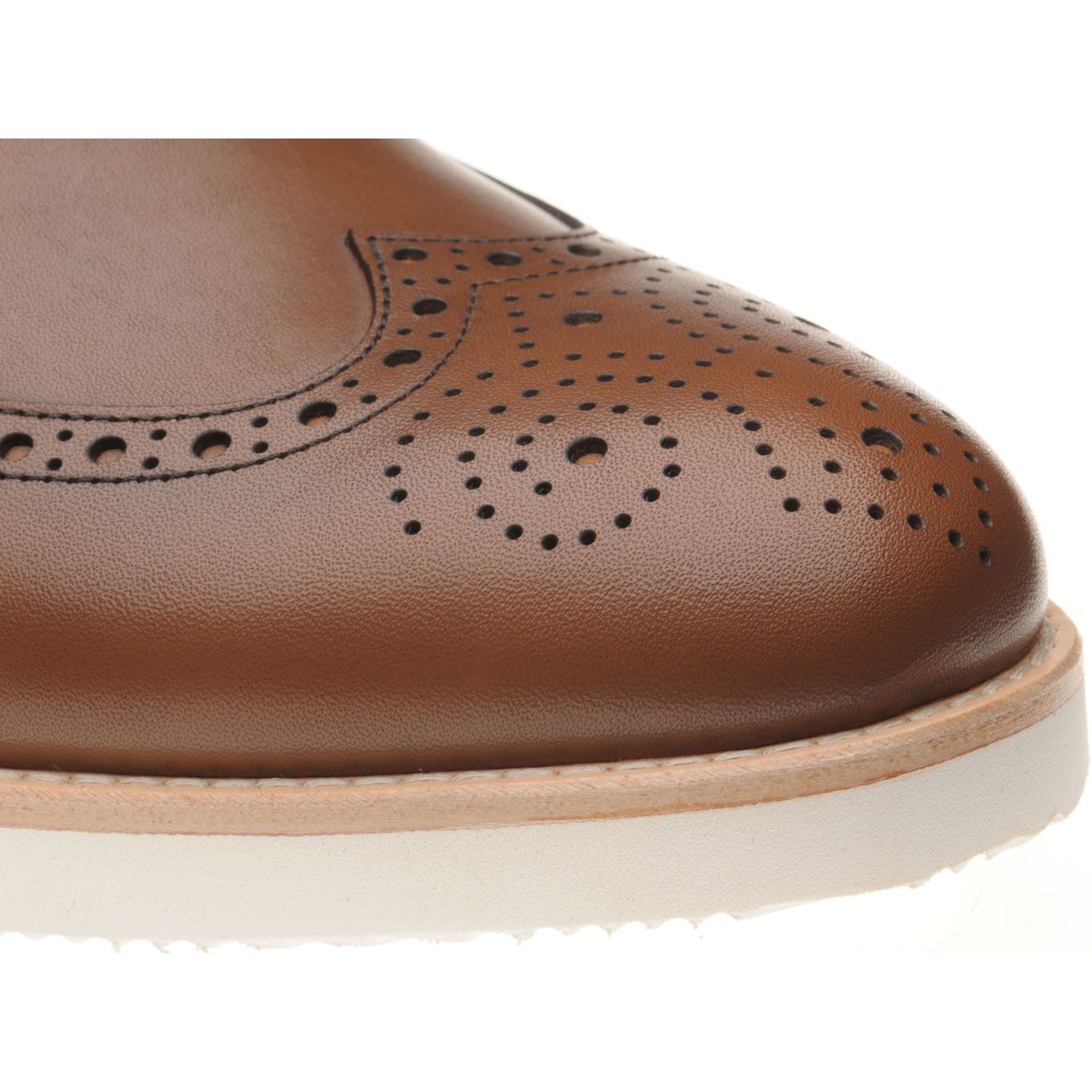 Product image for Herring Jack II mens rubber-soled brogues in tan calf