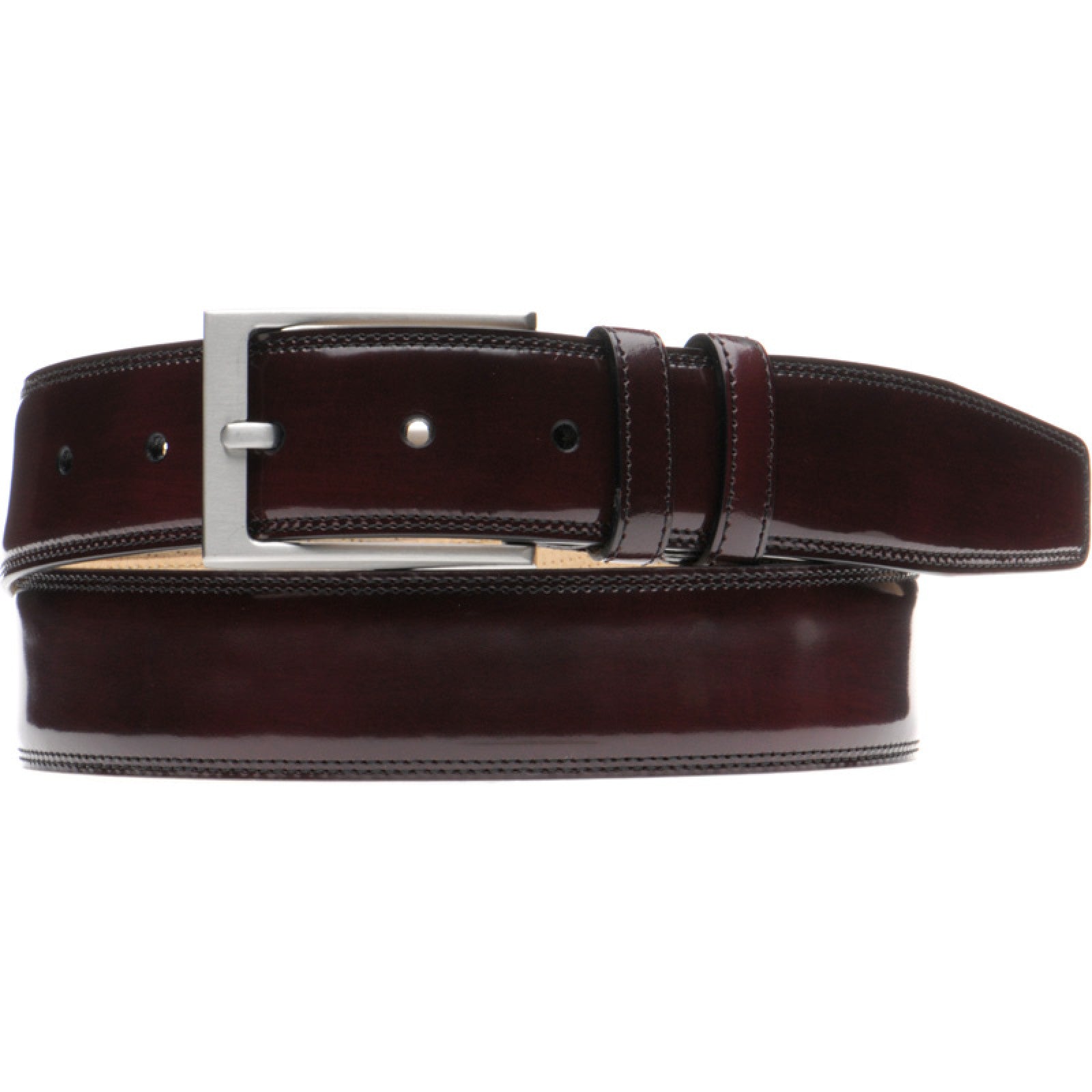 Product image for Herring Kensington Belt in burgundy polished