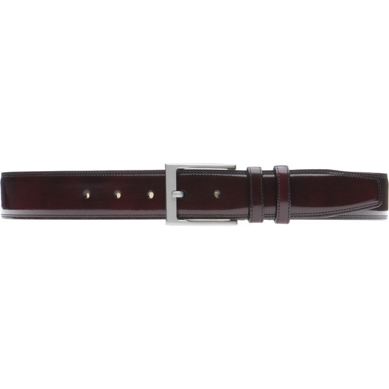 Product image for Herring Kensington Belt in burgundy polished