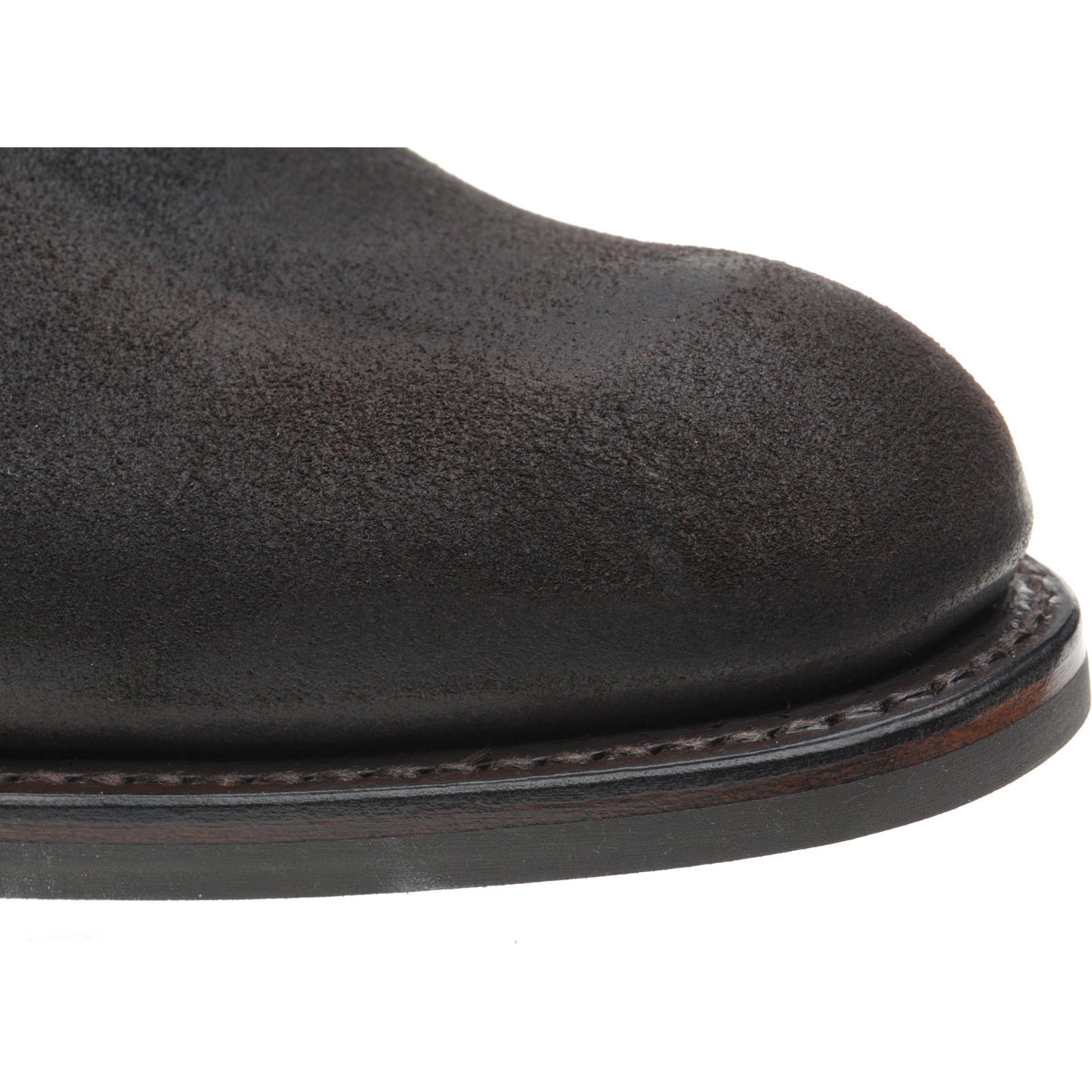 Product image for Herring Kirkby R mens rubber-soled Chelsea boots in brown waxy suede