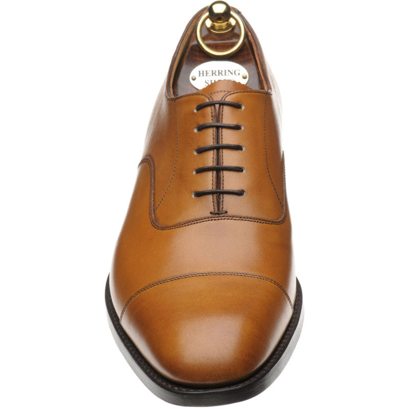 Product image for Herring Knightsbridge (Oxford) mens Oxfords in chestnut burnished calf