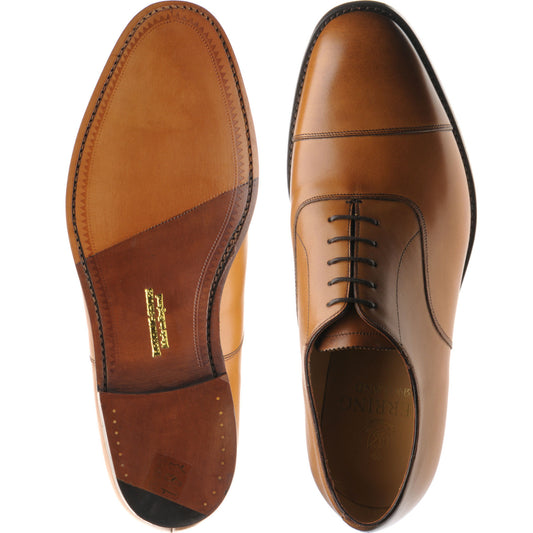 Product image for Herring Knightsbridge (Oxford) mens Oxfords in chestnut burnished calf