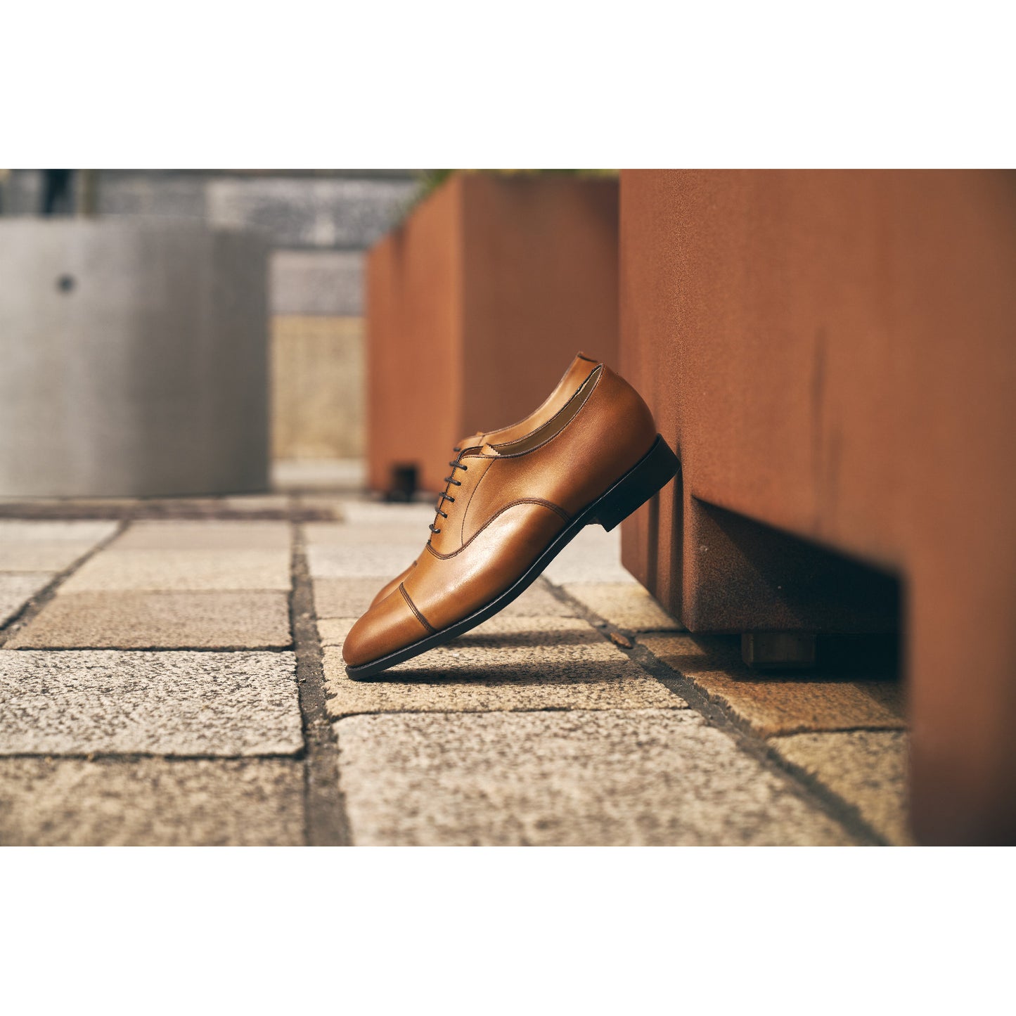 Product image for Herring Knightsbridge (Oxford) mens Oxfords in chestnut burnished calf