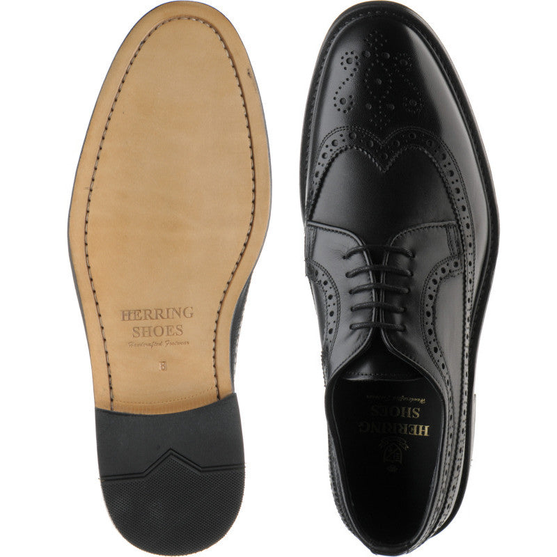 Product image for Herring Lancaster in black calf