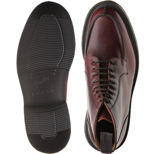 Product image for Herring Lawrence II mens rubber-soled boots in burgundy cutter