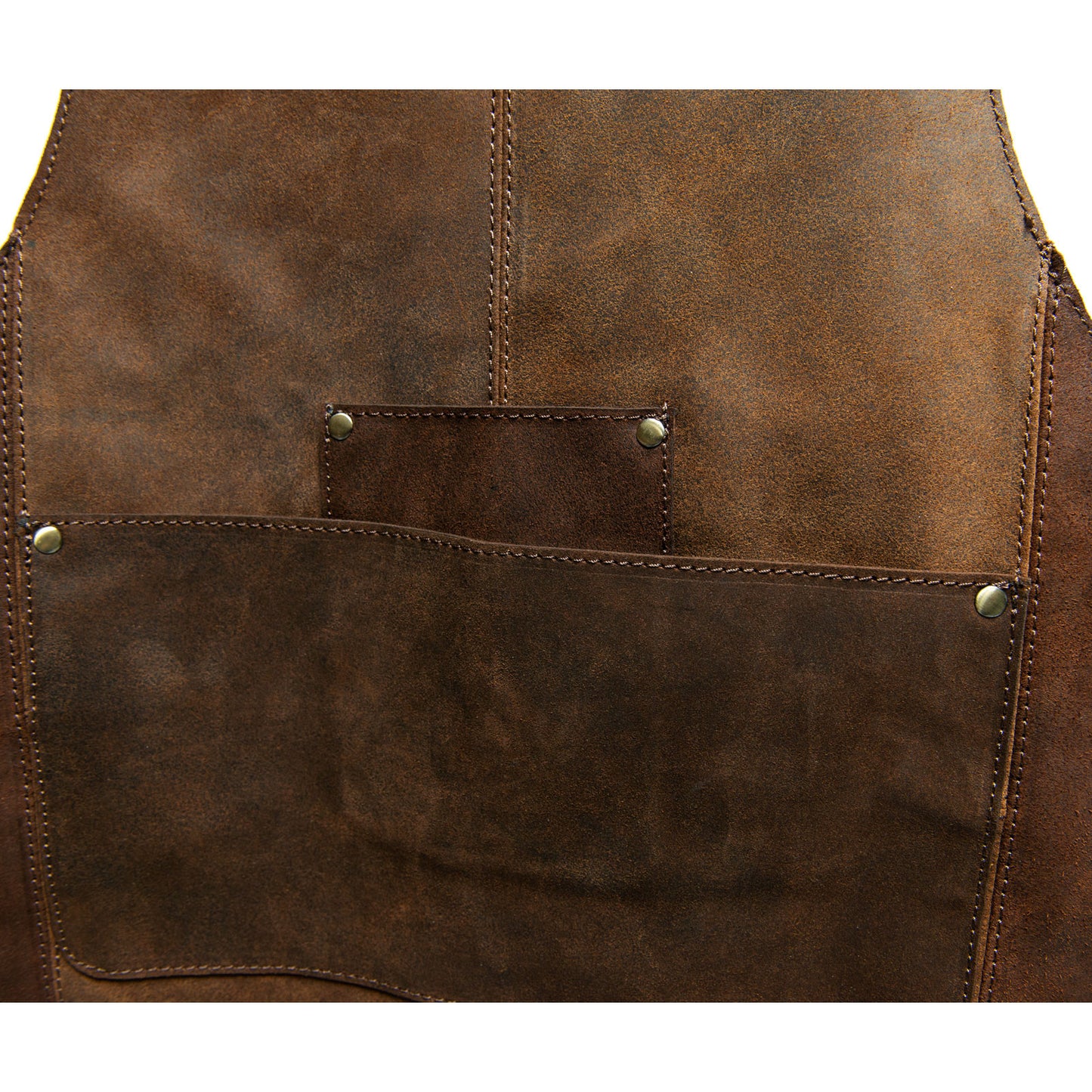 Product image for Herring Leather Apron in brown waxy