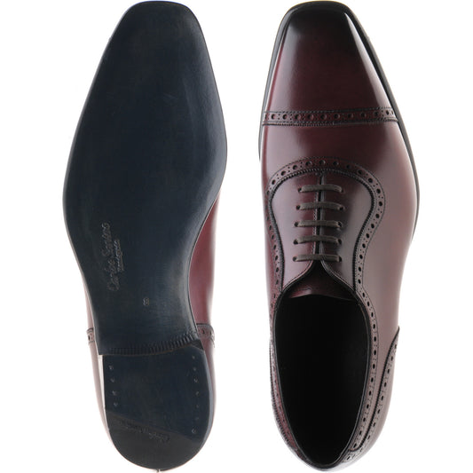 Product image for Herring Lincoln in burgundy calf