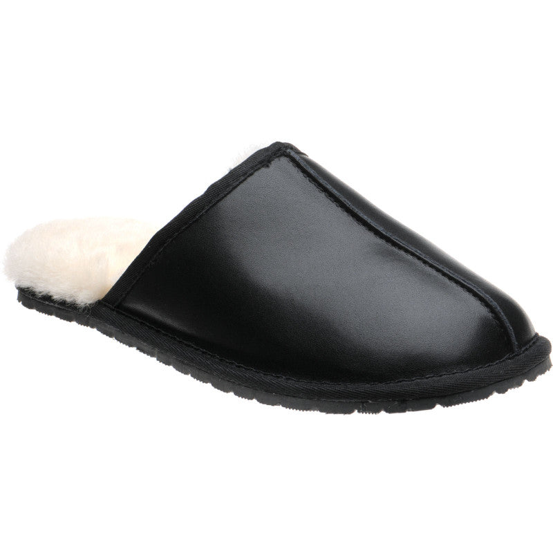 Product image for Herring Logan rubber-soled slippers in black
