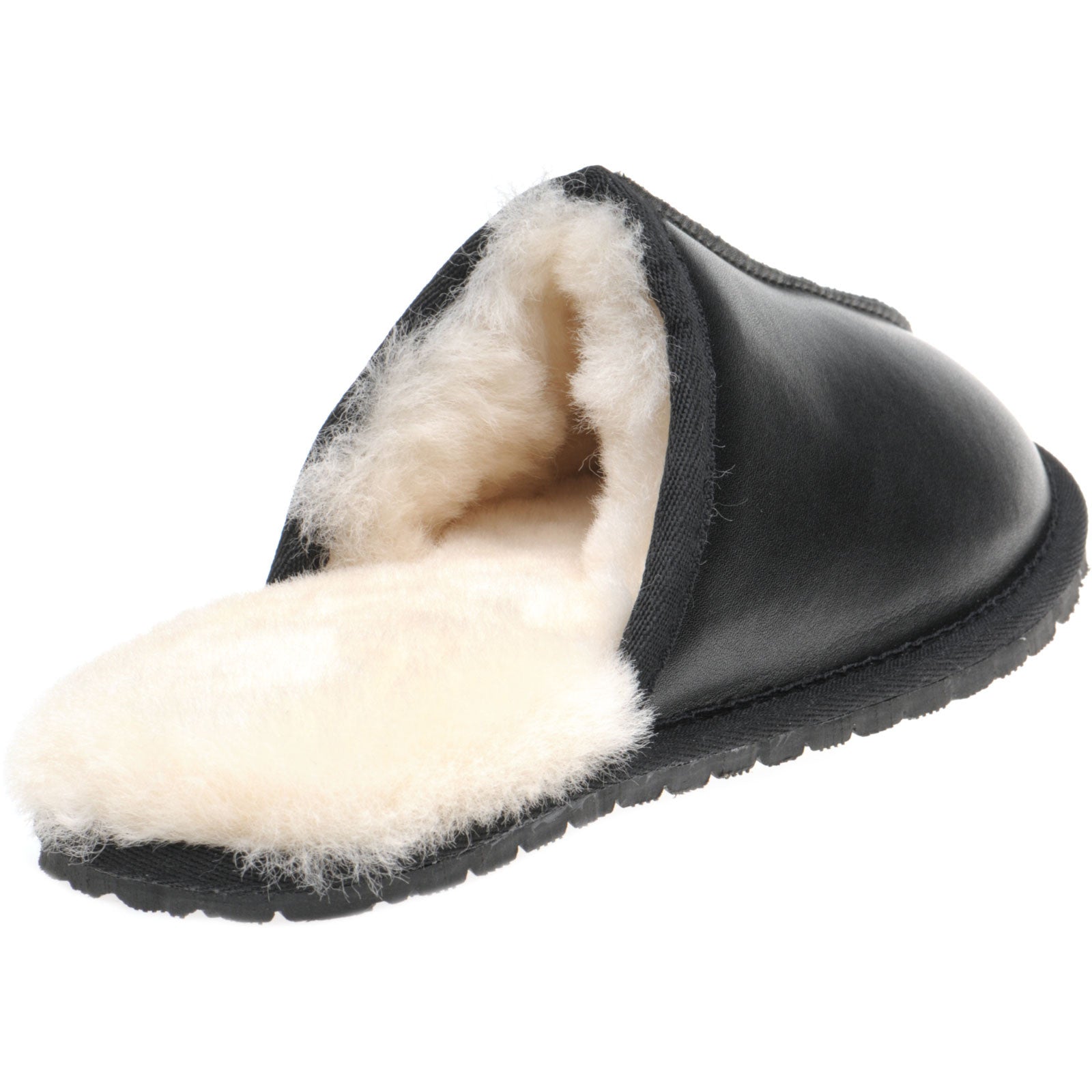 Product image for Herring Logan rubber-soled slippers in black