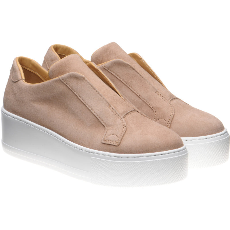 Product image for Herring Lugano ladies rubber-soled trainers in biscuit suede