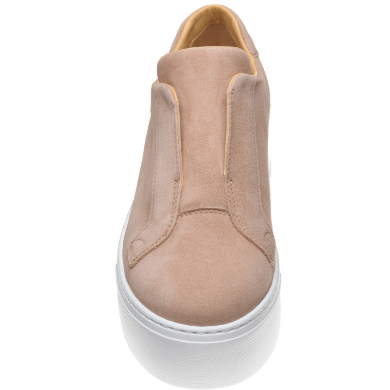 Product image for Herring Lugano ladies rubber-soled trainers in biscuit suede