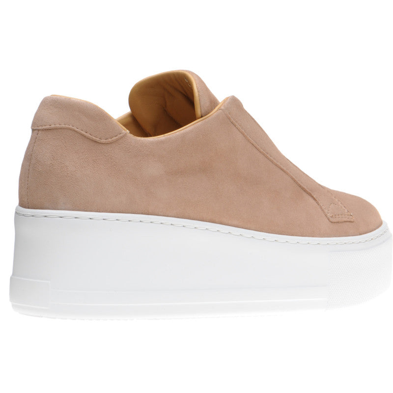 Product image for Herring Lugano ladies rubber-soled trainers in biscuit suede