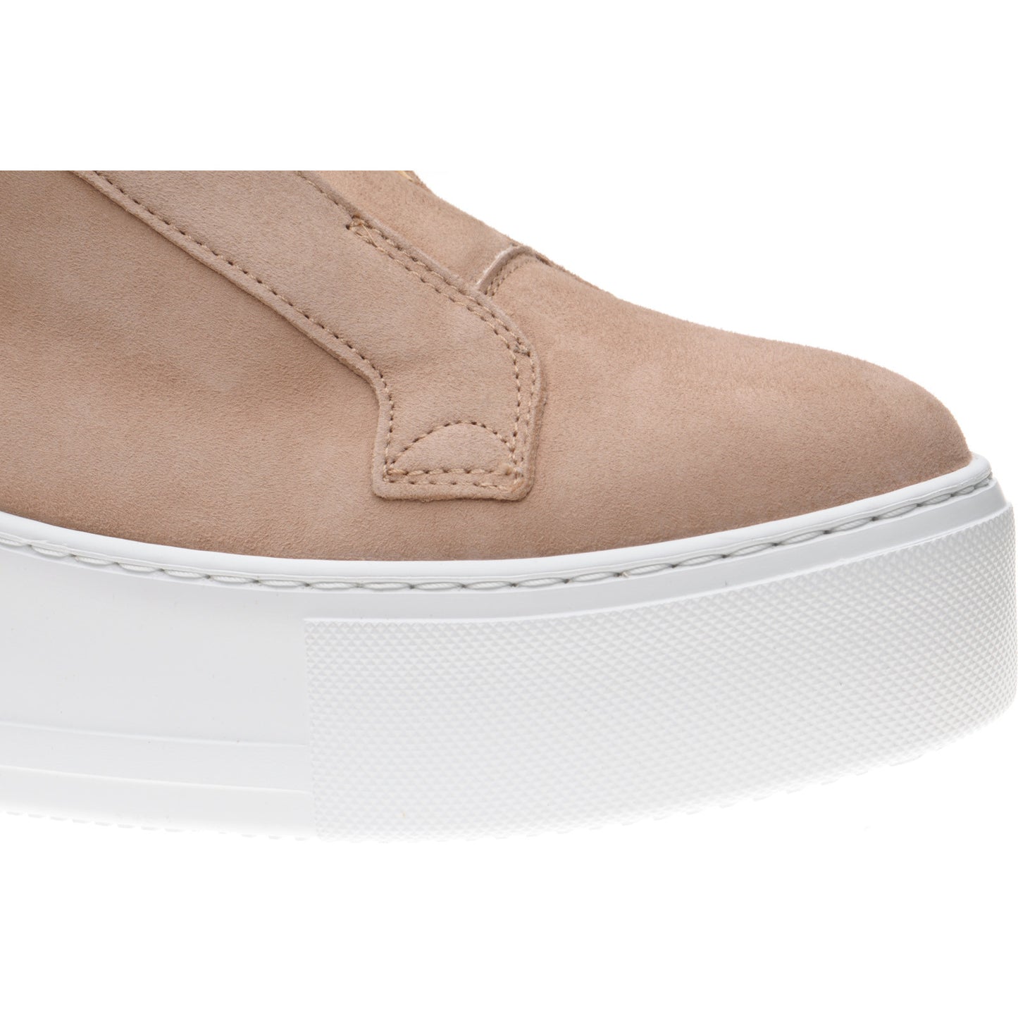 Product image for Herring Lugano ladies rubber-soled trainers in biscuit suede