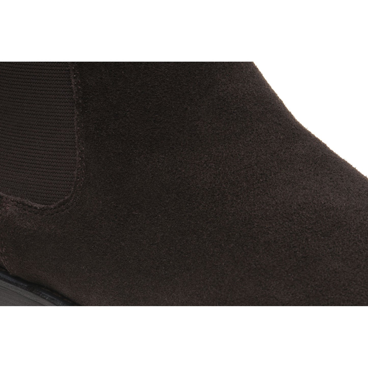 Product image for Herring Macclesfield mens rubber-soled Chelsea boots in brown suede