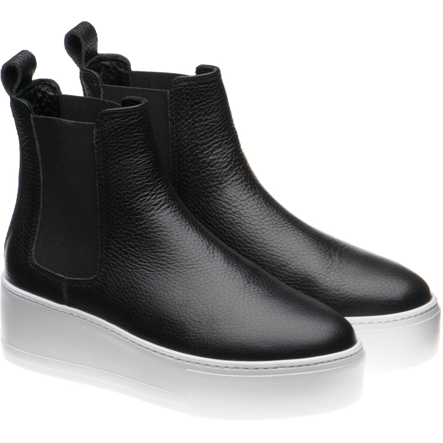 Product image for Herring Maggiore ladies rubber-soled Chelsea boots in black grain