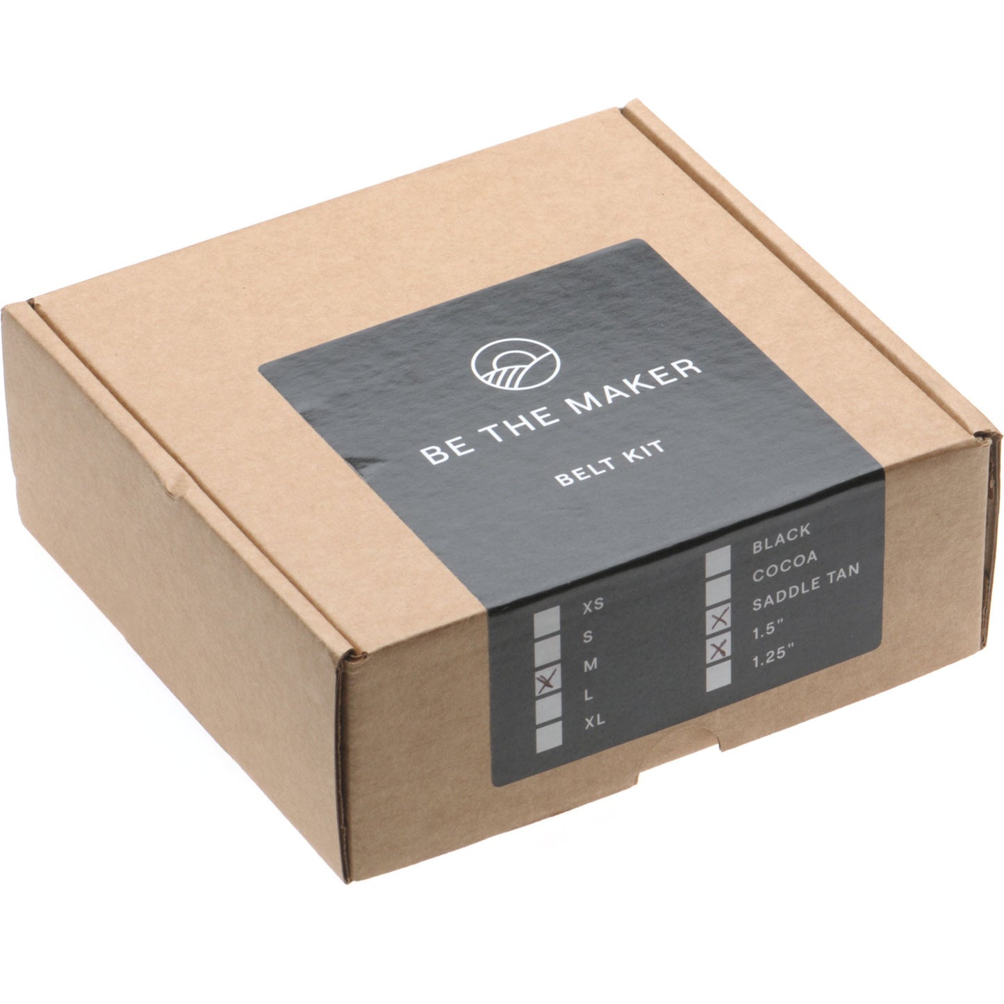 Product image for Herring Make Your Own Belt Kit in black calf