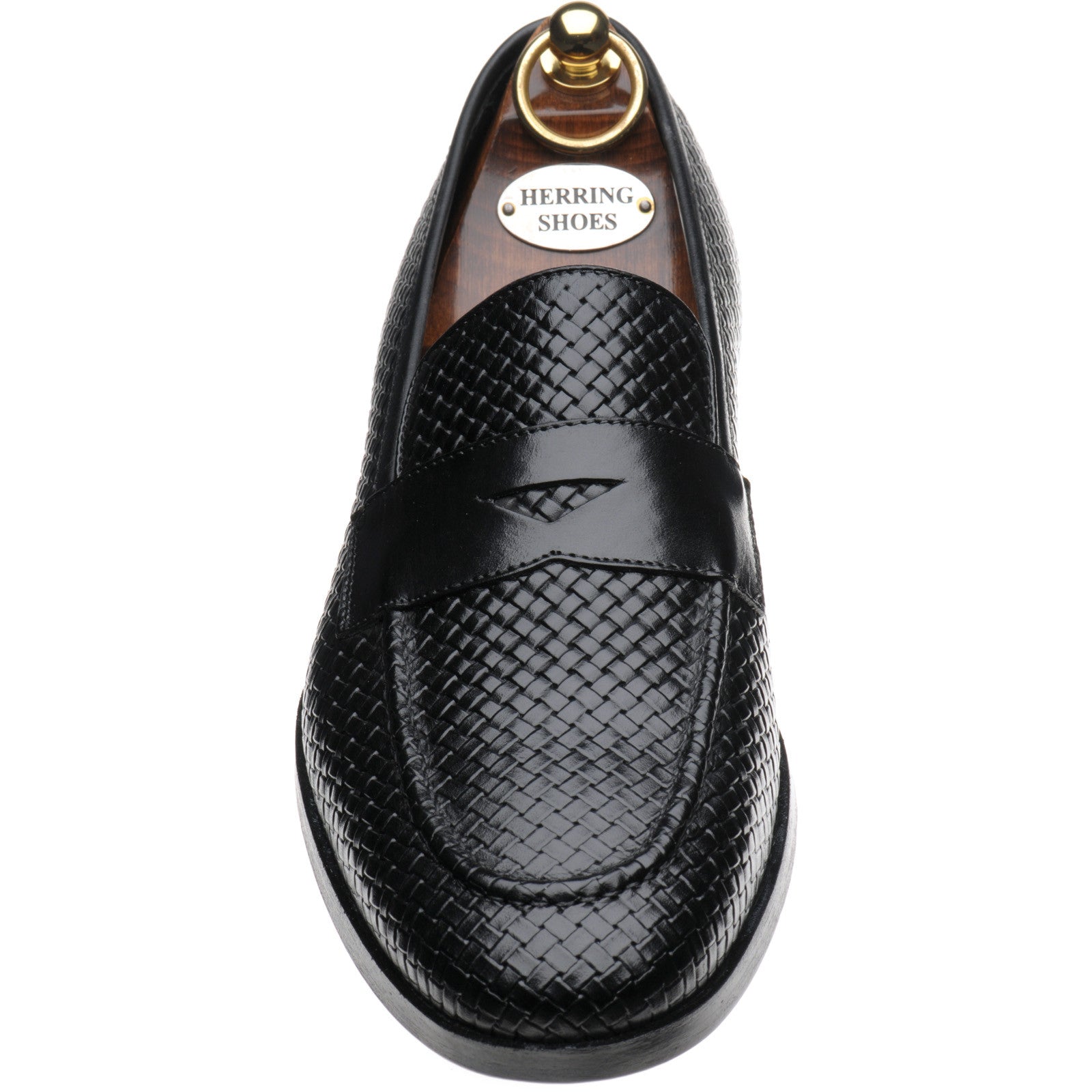 Product image for Herring Marmi mens loafers in black calf