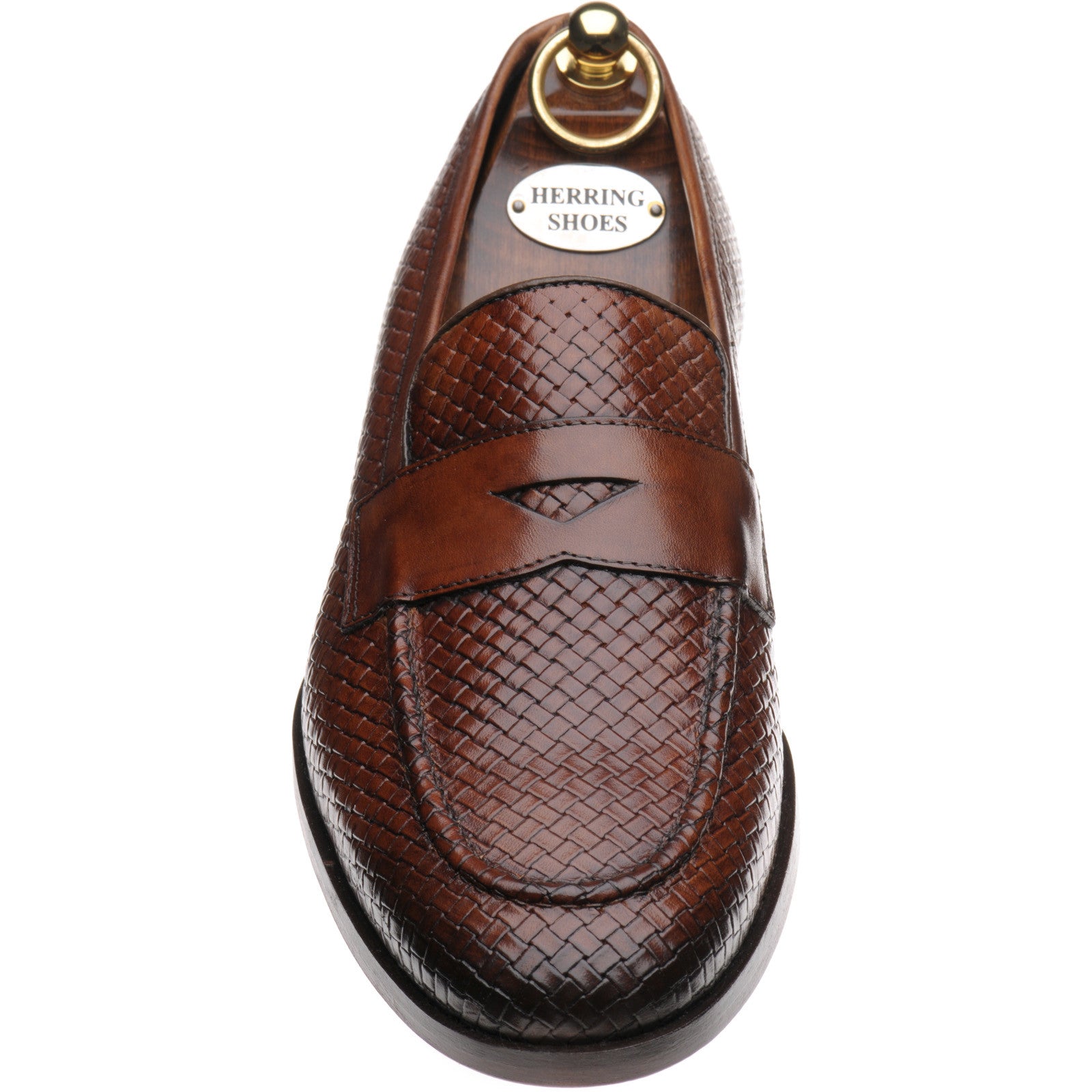 Product image for Herring Marmi mens loafers in brown calf
