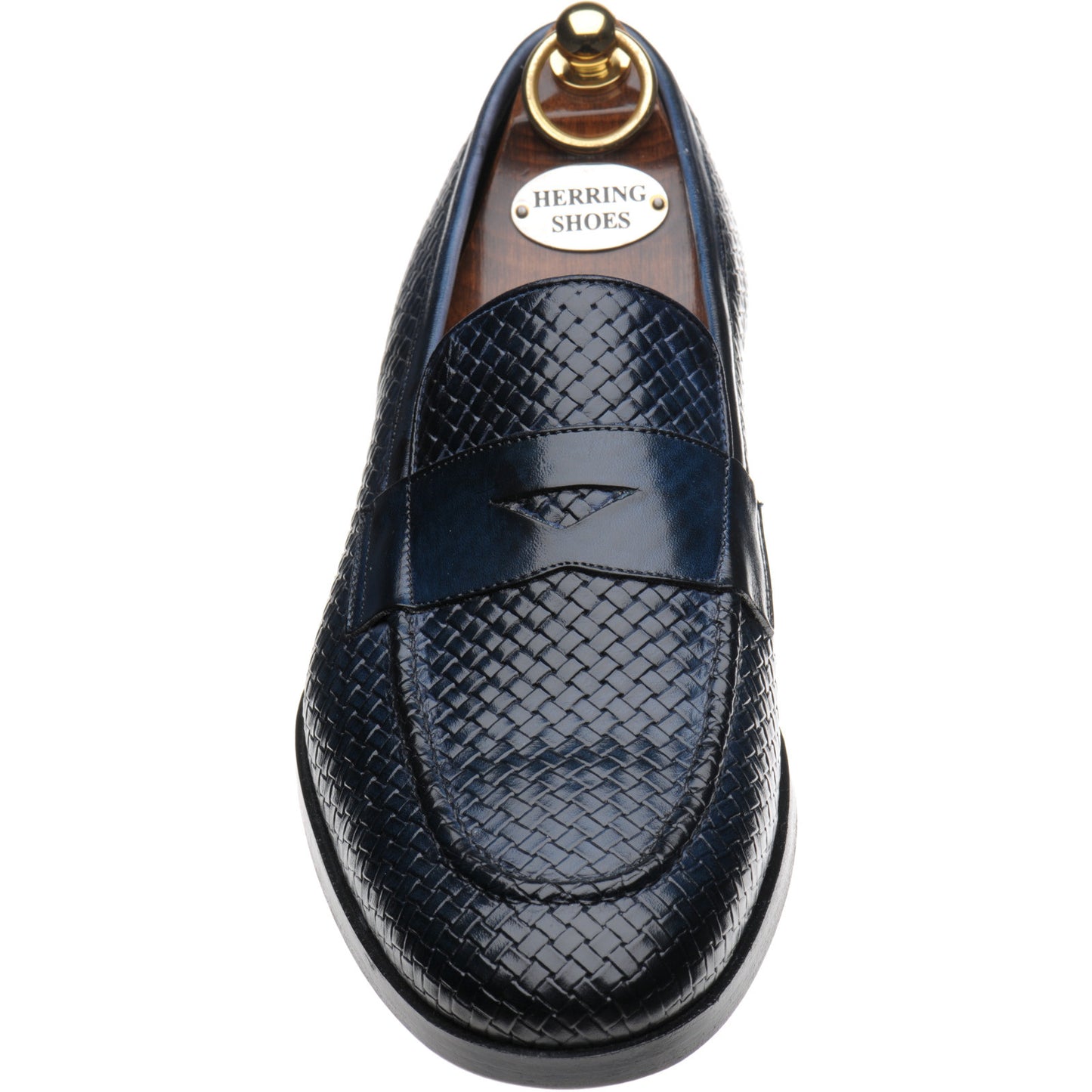 Product image for Herring Marmi mens loafers in navy calf