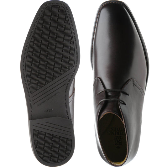 Product image for Herring Marsden mens rubber-soled Chukka boots in brown calf