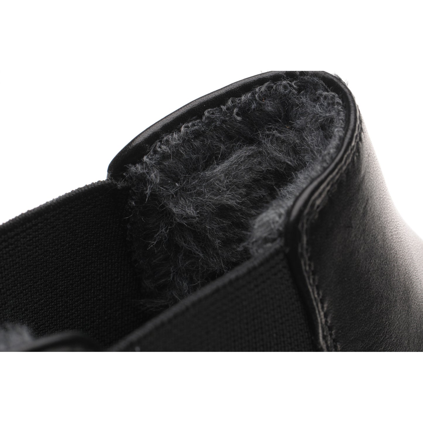 Product image for Herring Matterhorn mens rubber-soled Chelsea boots in black calf (second)