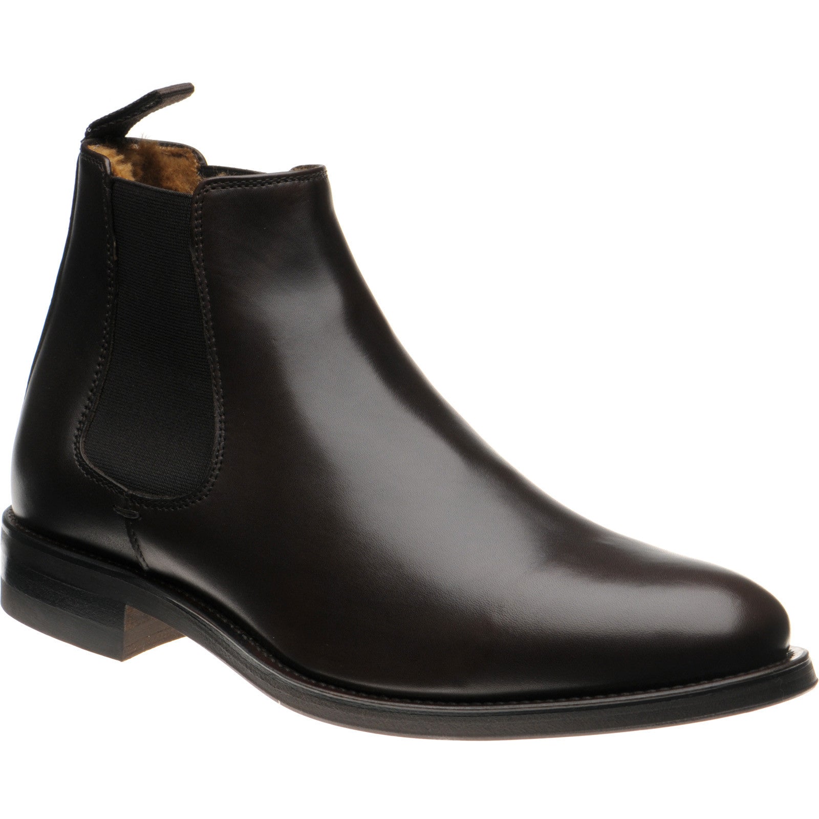 Herring Matterhorn mens rubber-soled Chelsea boots in dark brown