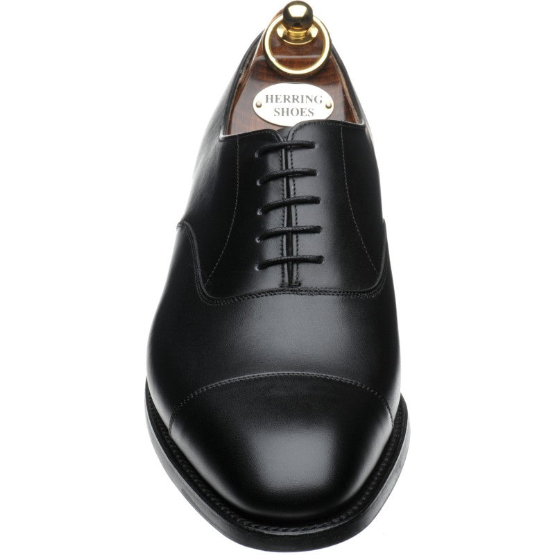 Product image for Herring Mayfair (Rubber) mens rubber-soled Oxfords in black calf