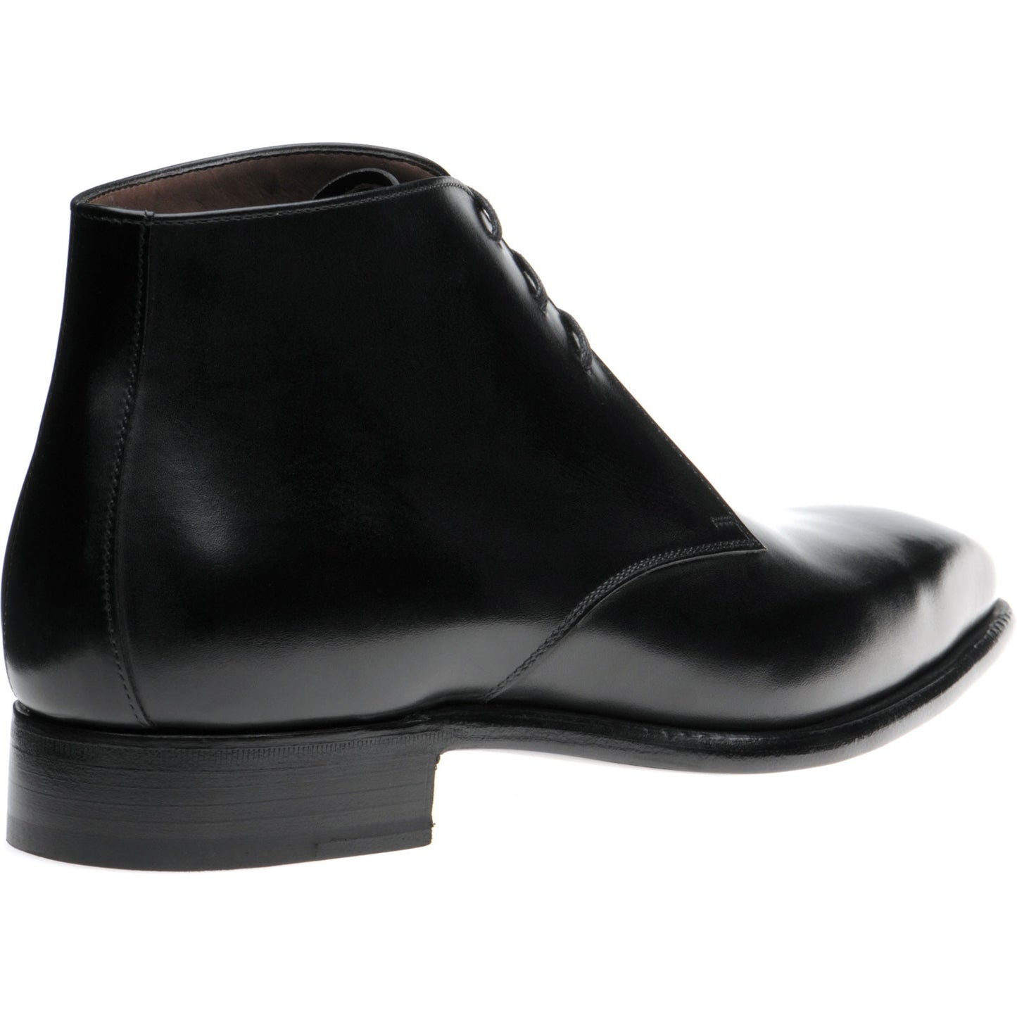 Product image for Herring Milner mens Chukka boots in black calf