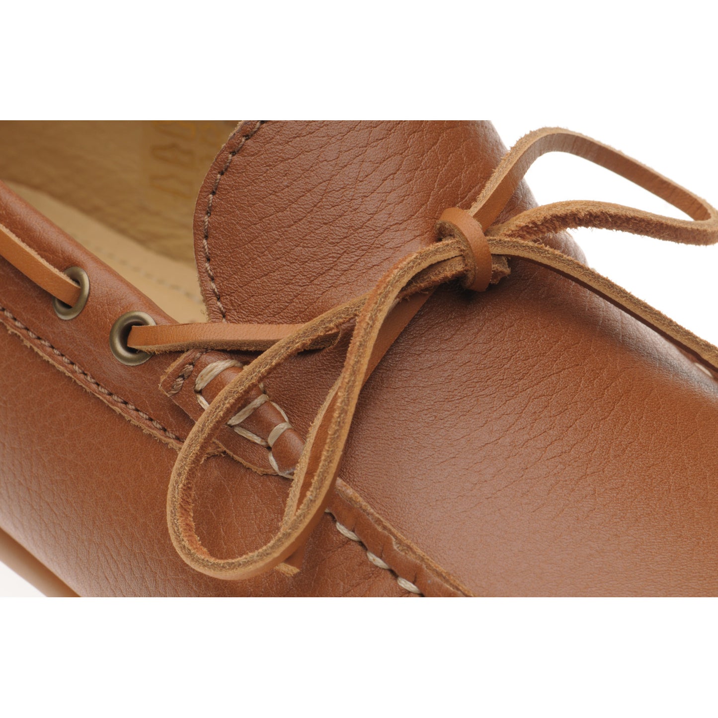 Product image for Herring Monza mens rubber-soled driving moccasins in tan grain