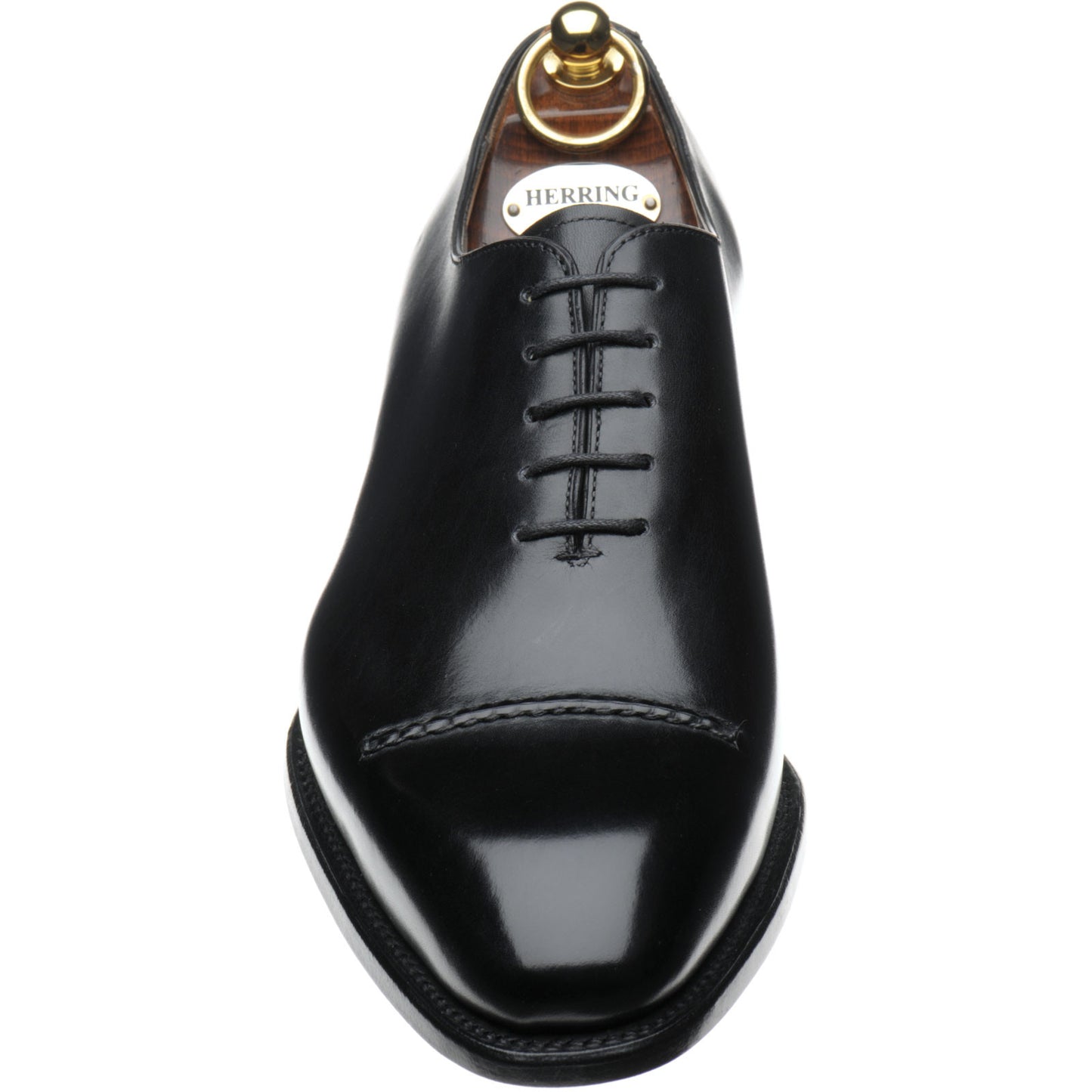 Product image for Herring Mowbray in black calf