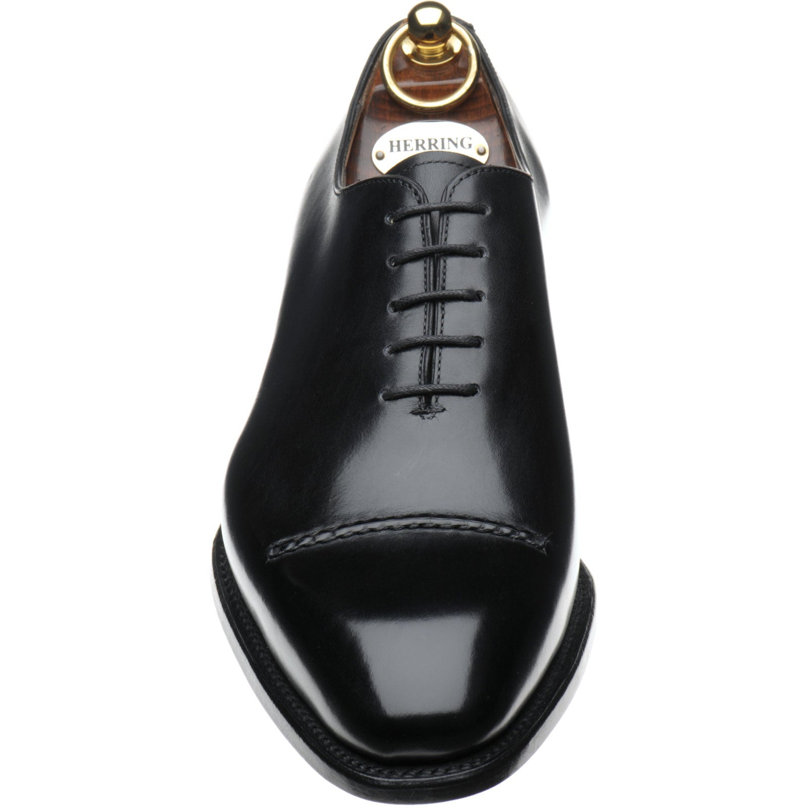 Product image for Herring Mowbray in black calf