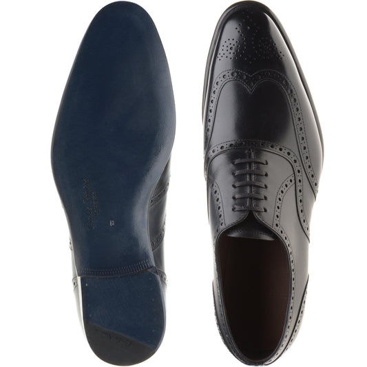 Product image for Herring Munster II mens brogues in black calf